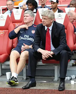 Arsenal V AC Milan 2010-11 Prints: Arsene Wenger vs AC Milan: A Tactical Battle at the Emirates Cup (2010) - Arsenal 1-1 Milan