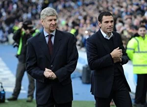 Images Dated 26th January 2013: Arsene Wenger vs. Gus Poyet: FA Cup Clash - Arsenal vs. Brighton & Hove Albion (2013)