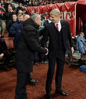 Images Dated 23rd December 2013: Arsene Wenger vs. Jose Mourinho: Battle of the Managers - Arsenal v Chelsea (2013-14)
