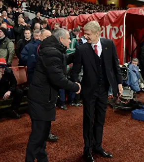 Arsenal V Chelsea 2013-14 Prints: Arsene Wenger vs. Jose Mourinho: A Premier League Rivalry Reignites at the Emirates (2013-14)