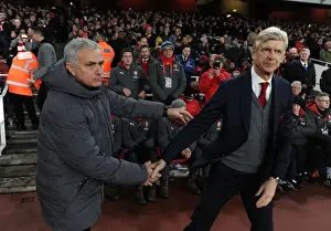 Arsenal V Manchester United 2017-18 Prints: Arsene Wenger vs. Jose Mourinho: Premier League Showdown (Arsenal v Manchester United)