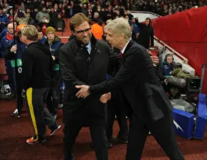 Arsenal V Borussia Dortmund 2014-15 Prints: Arsene Wenger vs. Jurgen Klopp: A Pre-Match Rivalry - Arsenal vs