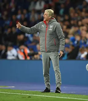 Leicester City V Arsenal 2017-18 Prints: Arsene Wenger vs. Leicester City: A Premier League Battle (2017-18)