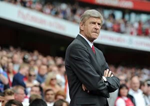 Arsenal v Liverpool 2011-2012 Collection: Arsene Wenger vs Liverpool: Arsenal Manager Endures 0-2 Defeat at Emirates Stadium (August 20, 2011)