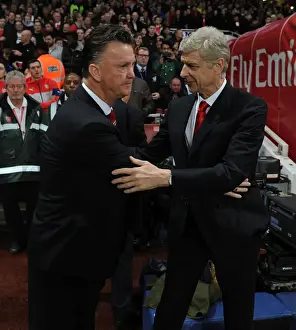 Arsenal V Manchester United 2014-15 Prints: Arsene Wenger vs. Louis van Gaal: Premier League Showdown (Arsenal v Manchester United)