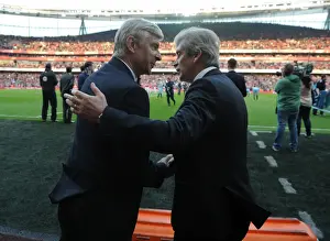 Arsenal V Manchester City 2013/14 Prints: Arsene Wenger vs. Manuel Pellegrini: Clash of the Managers - Arsenal v Manchester City