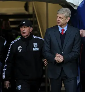 West Bromwich Albion V Arsenal 2015-16 Prints: Arsene Wenger vs. Tony Pulis: Pre-Match Face-Off at The Hawthorns (Arsenal vs)