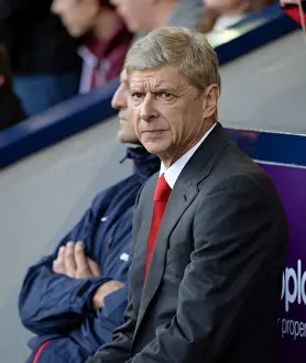 West Bromwich Albion V Arsenal 2013-14 Prints: Arsene Wenger at West Bromwich Albion: Premier League Clash 2013-14