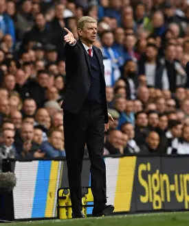 Tottenham Hotspur V Arsenal 2016-17 Prints: Arsene Wenger at White Hart Lane: A Tense Battle - Premier League 2016-17 (Tottenham vs)