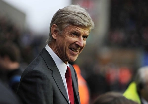 Wigan Athletic V Arsenal 2012-13 Prints: Arsene Wenger before Wigan Athletic vs Arsenal, Premier League 2012-13