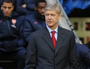 Arsene Wenger at Wigan Athletic vs Arsenal (Premier League, 2011-12)