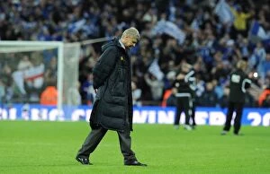 Images Dated 27th February 2011: Arsene Wenger's Disappointment: Arsenal's Carling Cup Final Defeat to Birmingham City (27/2/2011)