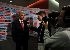 Arsenal v Sunderland 2014-15 Collection: Arsene Wenger's Pre-Match Interview: Arsenal vs Sunderland (2015)