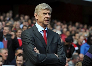 Arsenal V Chelsea 2012-13 Prints: Arsene Wenger's Unwavering Focus: Arsenal vs. Chelsea, Premier League 2012-13