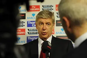 Arsenal V Manchester United 2011-12 Prints: Arsene Wenger's Unwavering Pre-Match Focus: Arsenal vs Manchester United