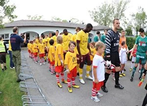 Images Dated 27th July 2010: The Arsenla team line up before the match. SC Neusiedl 0: 4 Arsenal, Sportzentrum Neusiedl