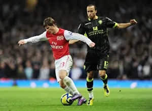 Arsenal V Leeds United FA Cup 2011-12 Prints: Arshavin Breaks Past Townsend: Arsenal vs Leeds United, FA Cup 2011-12