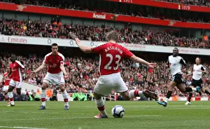 Arsenal V Fulham 2009-10 Prints: Arshavin Scores First: Arsenal Crushes Fulham 4-0 in Premier League