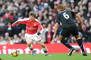 Arsenal V Manchester United 2009-10 Prints: Arshavin vs. Brown: Manchester United's Dominance over Arsenal (31/10/2010)