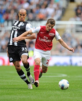 Newcastle United V Arsenal 2011-12 Prints: Arshavin vs Obertan: Newcastle United vs Arsenal, Premier League 2011-12