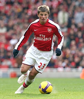 Arsenal V Fulham 2008-9 Prints: Arshavin's Powerful Performance: Arsenal vs. Fulham, 0-0 at Emirates (Feb 2009)
