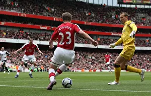 Arsenal V Fulham 2009-10 Prints: Arshavin's Stunner: Arsenal's 4-0 Victory Over Fulham in the Premier League