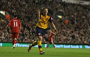 Liverpool V Arsenal 2008-9 Prints: Arshavin's Triumph: The Thrilling 3-3 Draw Against Liverpool
