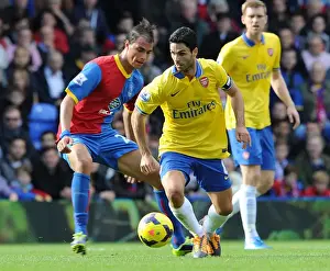 Crystal Palace V Arsenal 2013-14 Prints: Arteta and Chamakh Lead Arsenal to Victory: Crystal Palace 0:2 Arsenal (Barclays Premier League)