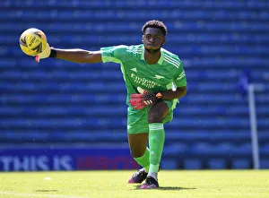 Glasgow Rangers V Arsenal 2021-22 Prints: Arthur Okonkwo in Action: Arsenal vs. Rangers Pre-Season Match at Ibrox Stadium