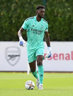 Arthur Okonkwo in Action: Arsenal's Pre-Season Training with Ipswich Town