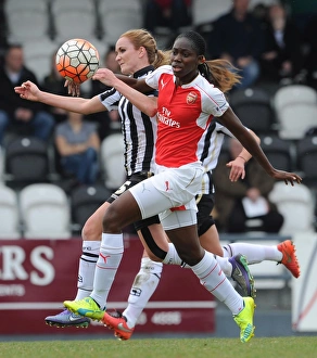 Arsenal Ladies V Notts County Ladies 3rd April 2016 Prints: Asisat Oshoala (Arsenal Ladies) Sophie Bradley-Auckland (Notts County). Arsenal Ladies 2