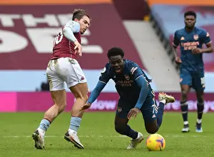 Aston Villa vs Arsenal: Bukayo Saka Fouled by Jack Grealish in Intense Premier League Clash