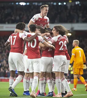 <b class=qtipBold><figcaption>Aubameyang 1st goal 8 181022WAFC</figcaption></b><br><em>© Alan Walter</em> Aubameyang 1st goal 8 181022WAFC
