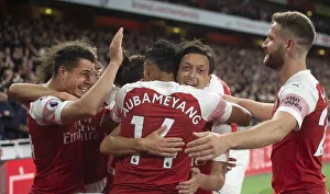 Arsenal v Leicester City 2018-19 Collection: Aubameyang 2nd goal 15 181022WAFC