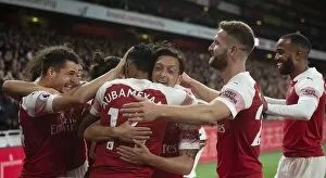 Arsenal v Leicester City 2018-19 Collection: Aubameyang 2nd goal 16 181022WAFC