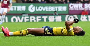 Burnley V Arsenal 2019-20 Prints: Aubameyang in Action: Arsenal vs Burnley, Premier League 2019-20