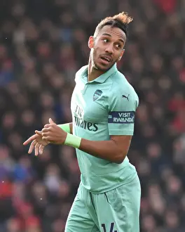 AFC Bournemouth V Arsenal 2018-19 Prints: Aubameyang in Action: Arsenal's Star Forward Shines against AFC Bournemouth