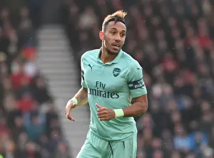 AFC Bournemouth V Arsenal 2018-19 Prints: Aubameyang in Action: Arsenal's Star Forward vs Bournemouth, Premier League 2018-19