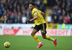 Burnley V Arsenal 2019-20 Prints: Aubameyang in Action: Burnley vs. Arsenal, Premier League 2019-2020