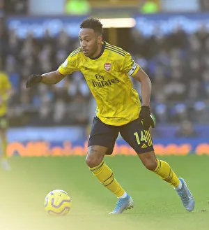 Everton V Arsenal 2019-20 Prints: Aubameyang in Action: Everton vs. Arsenal, Premier League 2019-20