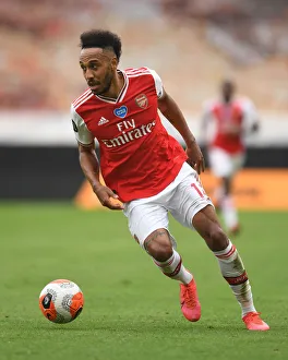Wolverhampton Wanderers V Arsenal 2019-20 Prints: Aubameyang in Action: Wolverhampton Wanderers vs. Arsenal FC, Premier League 2019-2020