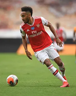 Wolverhampton Wanderers V Arsenal 2019-20 Prints: Aubameyang in Action: Wolverhampton Wanderers vs. Arsenal FC, Premier League 2019-2020