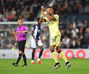 West Bromwich Albion v Arsenal - Carabao Cup 2021-22 Collection: Aubameyang Bids Farewell: West Bromwich Albion vs. Arsenal in Carabao Cup