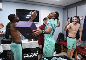 Aubameyang Celebrates Golden Boot Win: Burnley vs. Arsenal (2018-19)