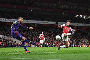 Aubameyang Charges Past Gazzaniga in Carabao Cup Quarterfinal Clash: Arsenal vs. Tottenham