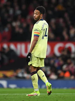 Manchester United V Arsenal 2020-21 Prints: Aubameyang Faces Manchester United: Arsenal vs. Manchester United, Premier League 2020-21