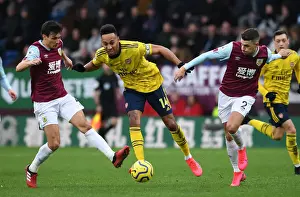 Aubameyang Faces Off Against Burnley: Intense Moment from Arsenal's Premier League Clash