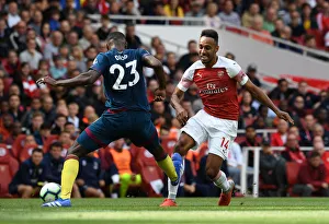 Aubameyang Fouls by Diop: Arsenal vs. West Ham United, Premier League 2018-19