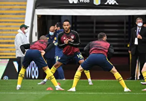 Aston Villa V Arsenal 2019-20 Prints: Aubameyang Gears Up: Aston Villa vs. Arsenal, Premier League 2019-2020