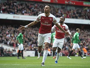 Arsenal v Brighton & Hove Albion 2018-19 Gallery: Aubameyang goal 3 190505WAFC